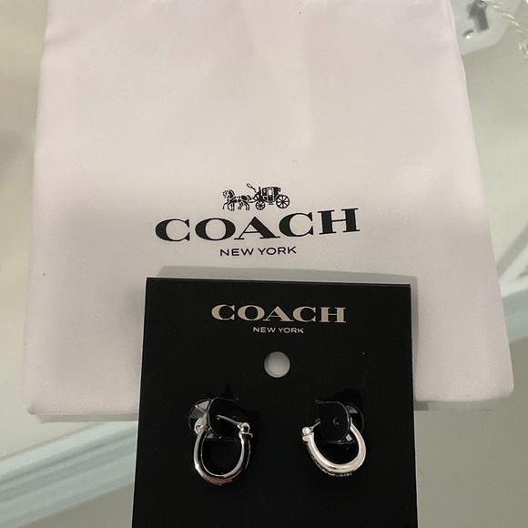 Coach Silver Earrings - Picture 3 of 4